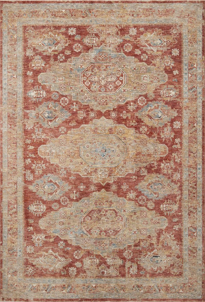 The Rug Corner Loloi Gaia Gold / Brick