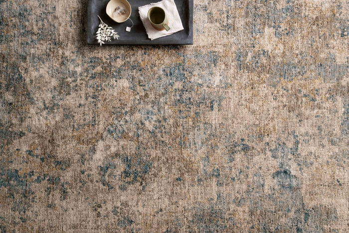 The Rug Corner Loloi Gaia Taupe / Denim