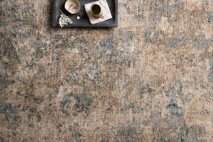 The Rug Corner Loloi Gaia Taupe / Denim