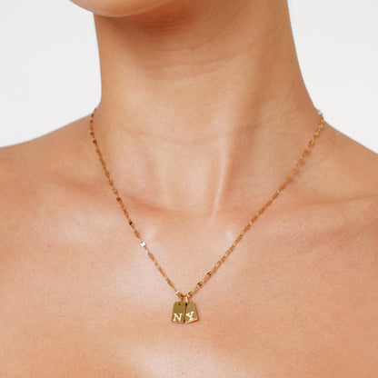 Initial Tag Necklace