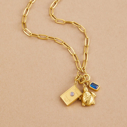 Golden Turtle Charm