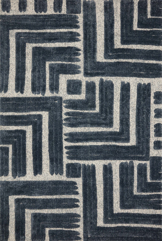 The Rug Corner Loloi II Hagen Blue / White