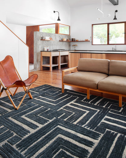 The Rug Corner Loloi II Hagen Blue / White
