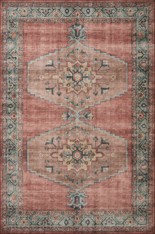 The Rug Corner Loloi II Heidi Spice / Aqua