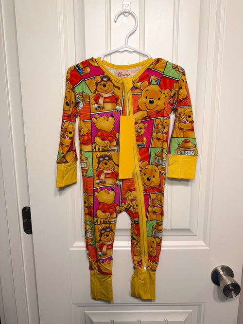 Honey Bear Hugs 2 Way Zipper Onesie