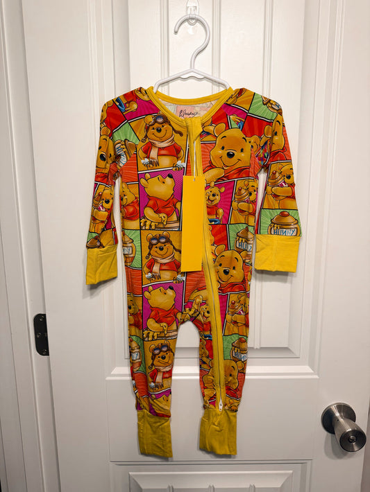 Honey Bear Hugs 2 Way Zipper Onesie