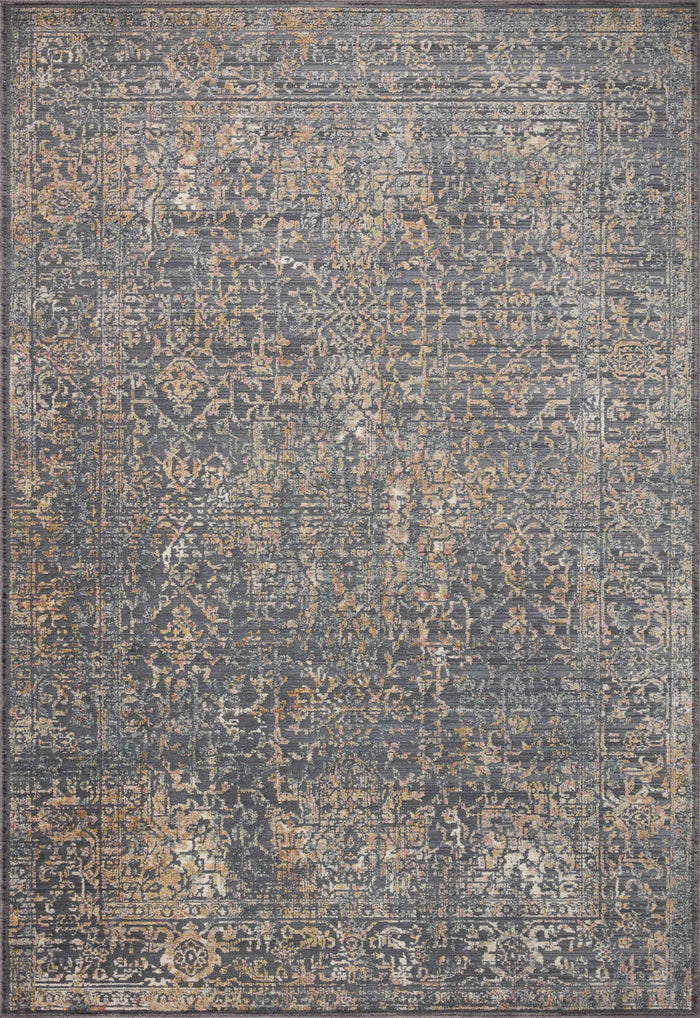 The Rug Corner Loloi Indra Graphite / Sunset