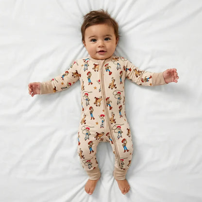 Infinity & Beyond Bamboo Zipper Romper Pajamas