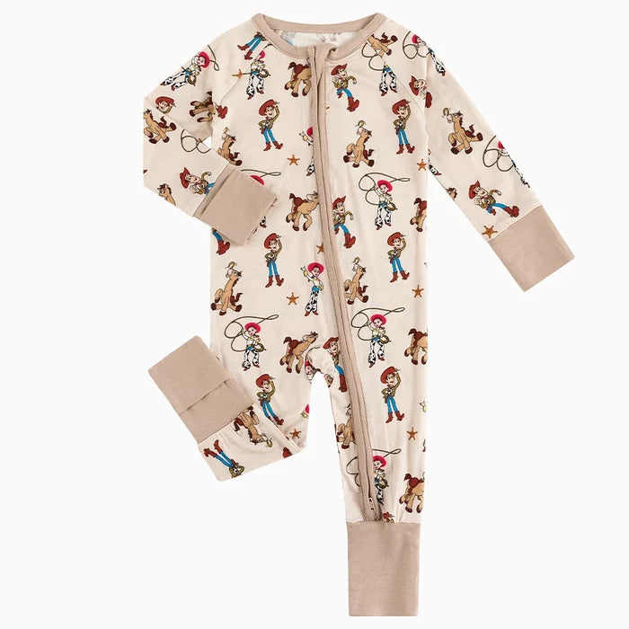 Infinity & Beyond Bamboo Zipper Romper Pajamas