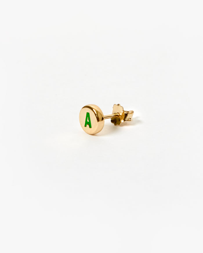 Initial Stud Earring