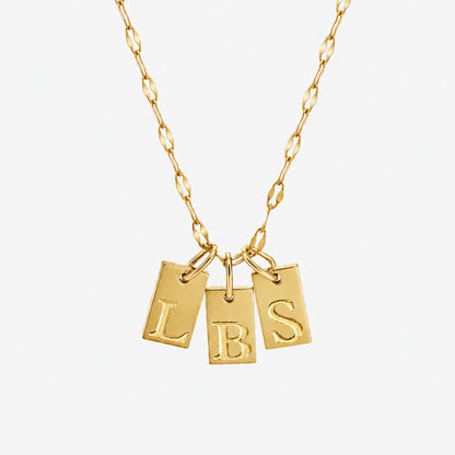 Initial Tag Necklace