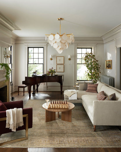 The Rug Corner Jean Stoffer x Loloi Jean Stoffer - Bradbury Dove / Gold Area Rug