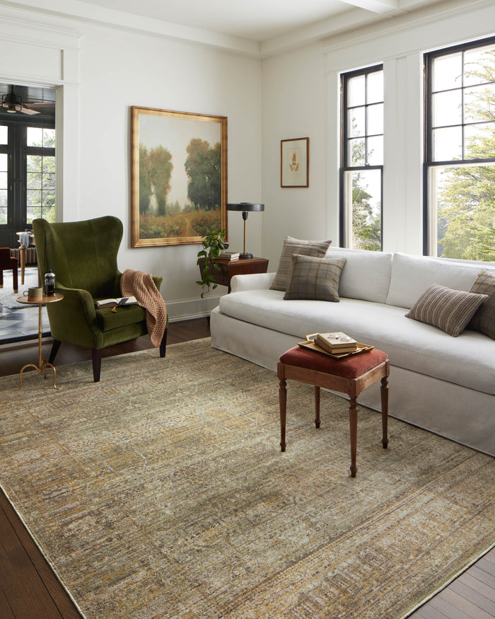 The Rug Corner Jean Stoffer x Loloi Jean Stoffer - Bradbury Dove / Gold Area Rug
