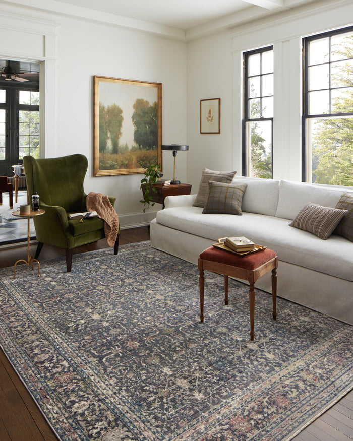 The Rug Corner Jean Stoffer x Loloi Jean Stoffer - Bradbury Midnight  / Multi Area Rug