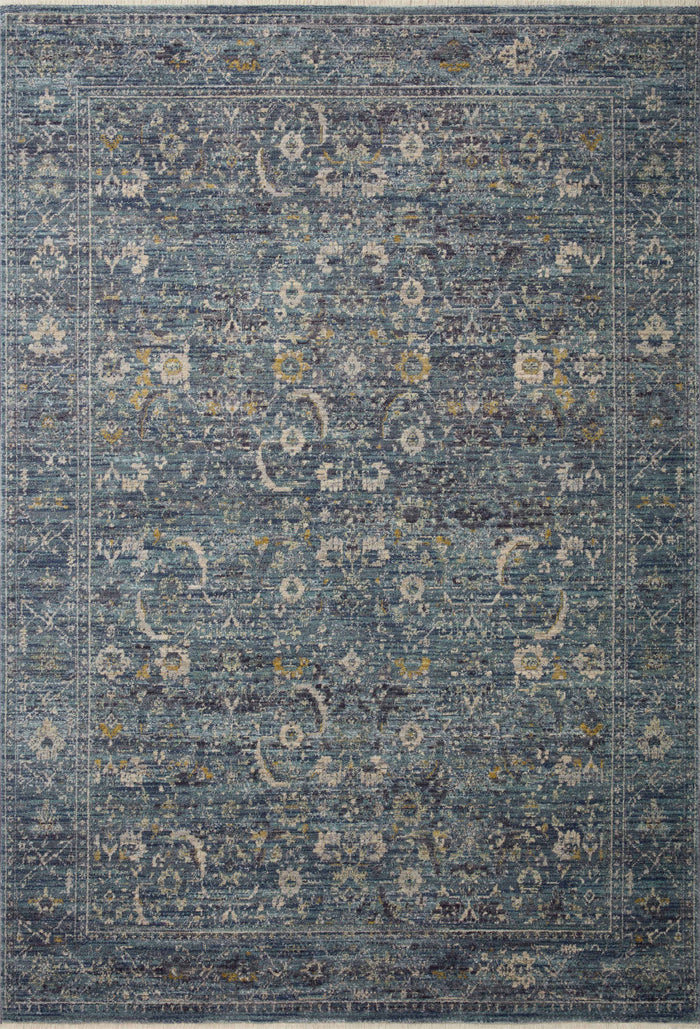 The Rug Corner Jean Stoffer x Loloi Jean Stoffer - Bradbury Ocean / Gold Area Rug