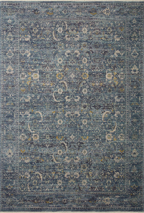 The Rug Corner Jean Stoffer x Loloi Jean Stoffer - Bradbury Ocean / Gold Area Rug
