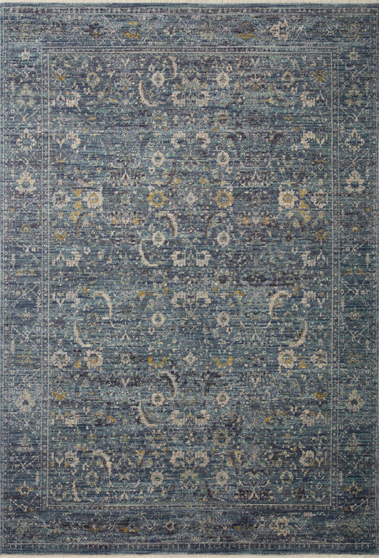 The Rug Corner Jean Stoffer x Loloi Jean Stoffer - Bradbury Ocean / Gold Area Rug