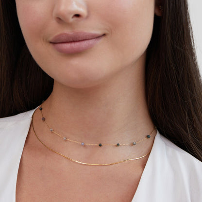 Layered Alana Gold & Stone Necklace
