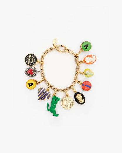 La Coeur Charm on Charm Chain Bracelet