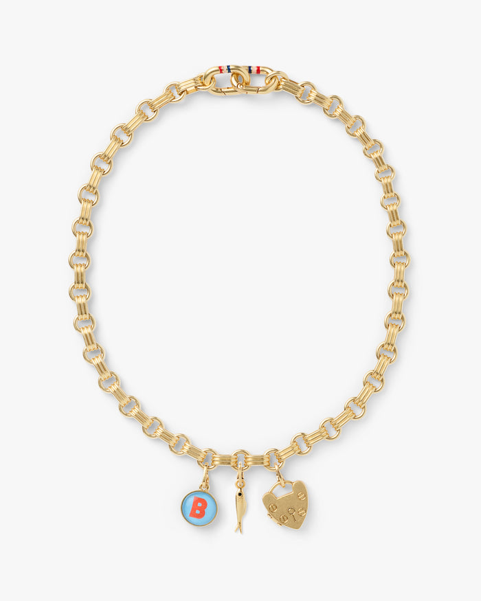 Le Story Chain Necklace with charms