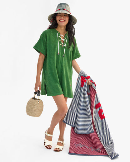 Sandra holding Le Towel