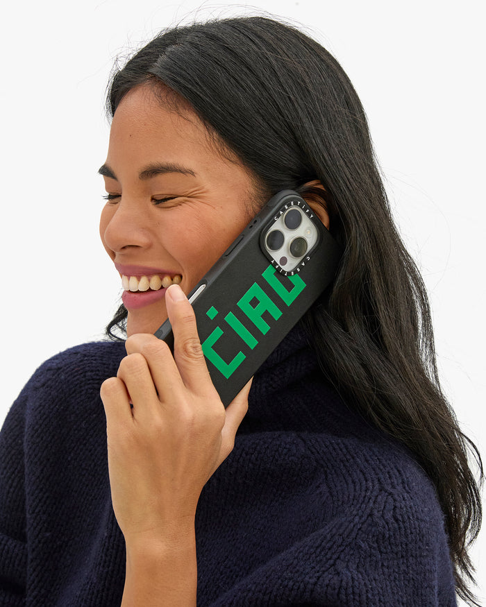 Sandra holding iPhone Case