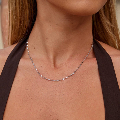 Leila Silver Chain Necklace
