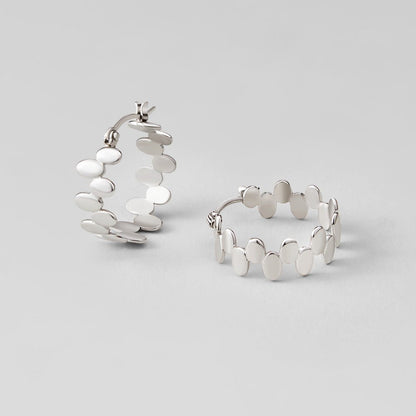 Link Monet Silver Hoop Earrings
