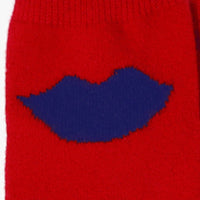 Lips Cashmere Crew Socks