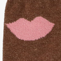 Lips Cashmere Crew Socks