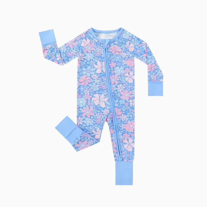 Little Miss Bamboo Zipper Pajama Romper