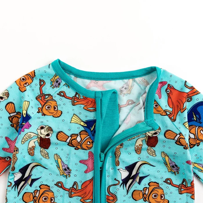 Little Tide Bamboo Zipper Romper Pajamas