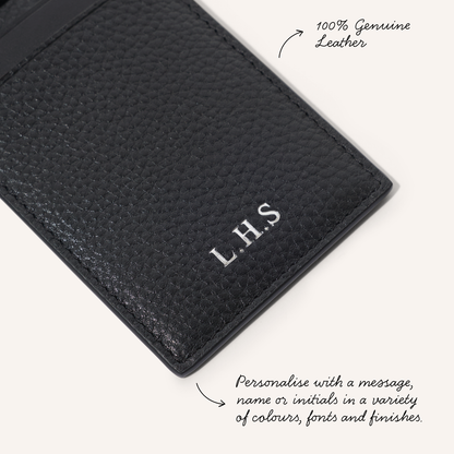 Leather Luggage Tag (Black)