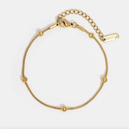 Luna Gold Bead Bracelet