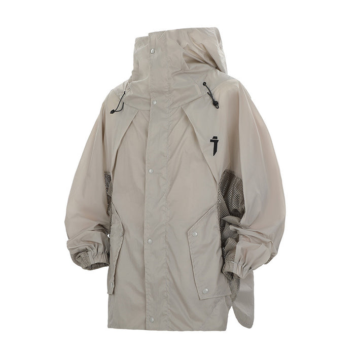 Men's Lightweight Hooded Sun Protection Jacket UPF 50+ – Black