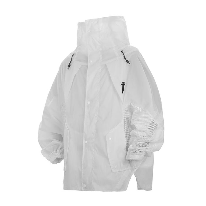 Men's Lightweight Hooded Sun Protection Jacket UPF 50+ – Black