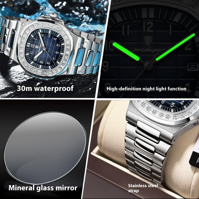 Men's Luxury Waterproof Luminous Watch – Elegant Timepiece