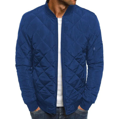 Men's Rhombus Casual Coat – Stylish Outerwear for Every Season