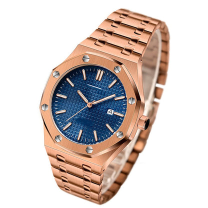 Men's Stainless Steel Business Wrist Watch – Classic Timepiece