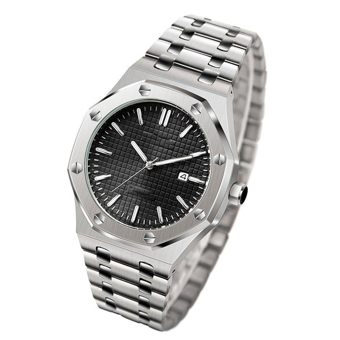 Men's Stainless Steel Business Wrist Watch – Classic Timepiece