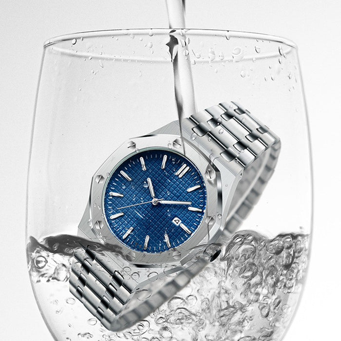 Men's Stainless Steel Business Wrist Watch – Classic Timepiece