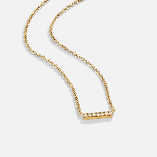 Missy Crystal Bar Pendant Necklace