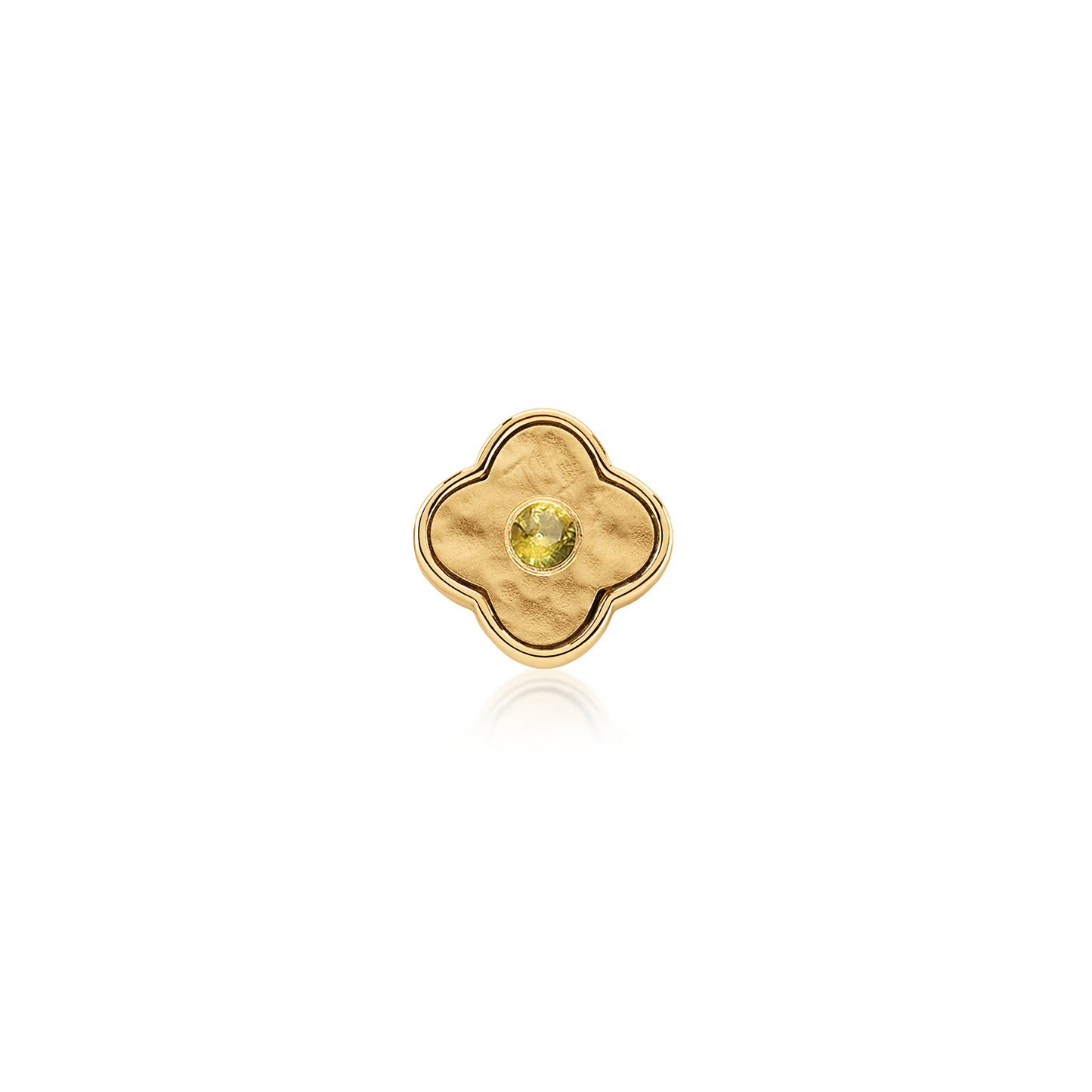 Molten Clover Charms (Gold) - Birthstones