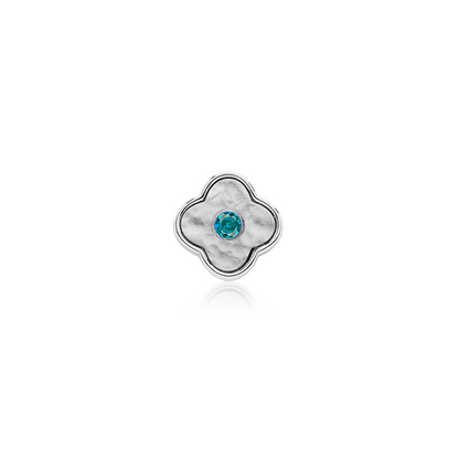 Molten Clover Charms (Silver) - Birthstones