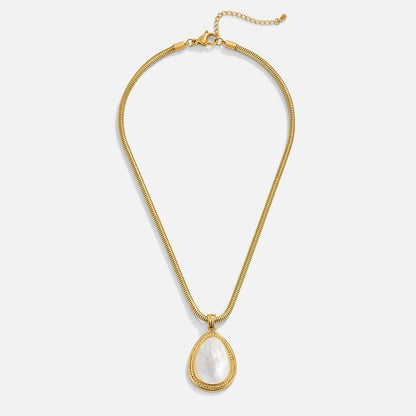 Mother of Pearl Teardrop Necklace