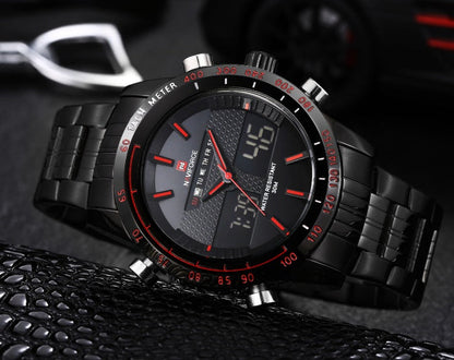 Naviforce Men's Sports Wrist Watch – Waterproof Chronograph