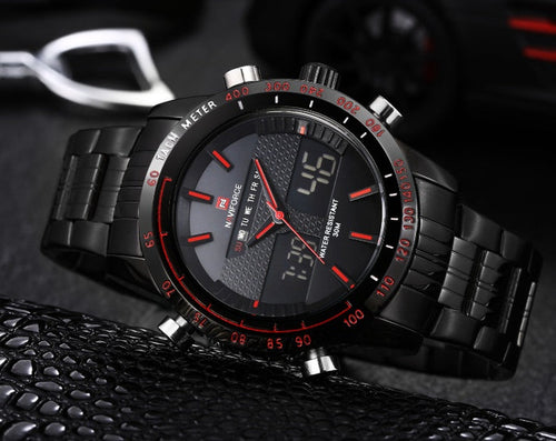 Naviforce Men's Sports Wrist Watch – Waterproof Chronograph