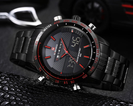 Naviforce Men's Sports Wrist Watch – Waterproof Chronograph
