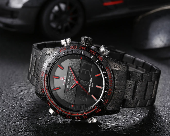 Naviforce Men's Sports Wrist Watch – Waterproof Chronograph