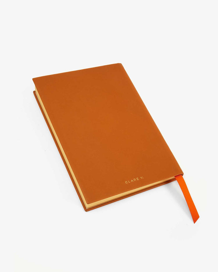 Back of the Notebook showing 'Clare V' embossed on the bottom.